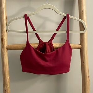 Lululemon Wunder Train Strappy Bra Size 10 NWT Magenta Smoke